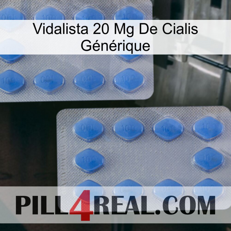 Vidalista 20 Mg De Cialis Générique 20